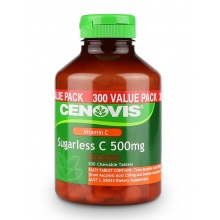 Cenovis 低糖配方维生素C含片 VC咀嚼片 500mg 300粒