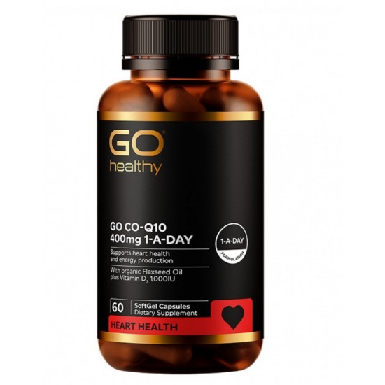 GO Healthy 高之源 400mg Co-Q10心脏辅酶胶囊（每日一粒）60粒