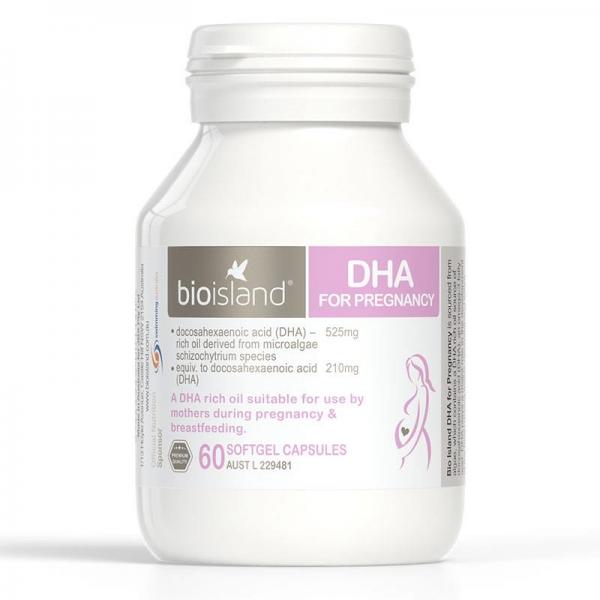 Bioisland孕妇DHA高纯度海藻油孕期哺乳期营养维生素60粒 